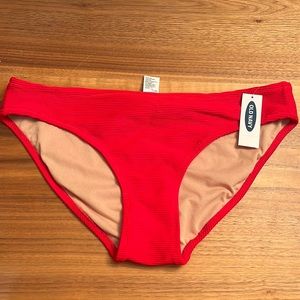 NWT Old Navy Swim Bottoms Red
Size S/P.
#124